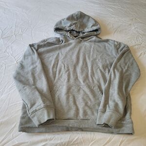 Everlane Uniform Women Size Medium Hoodie Gray Pullover Sweatshirt Top Cotton